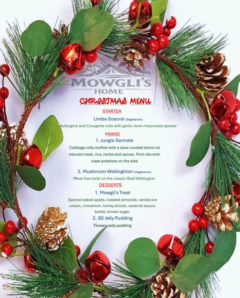 Celebrate Christmas at Mowgli’s Home with a festive feast straight from the heart!